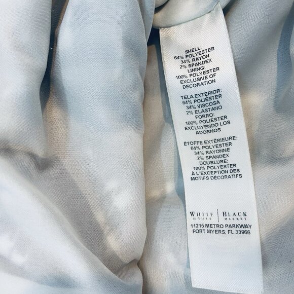 WHBM Black White Houndstooth Fitted Peplum Blazer SZ 6 Classic Feminine - Picture 11 of 12